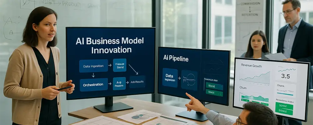 AI Business Model Innovation: How to Leverage AI for Business Innovation and Disruptive Growth